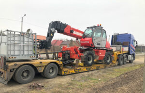 Specjalistyczny transport niskopodwoziowy ładowarek teleskopowych i maszyn budowlanych na terenie całej Polski.